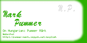 mark pummer business card