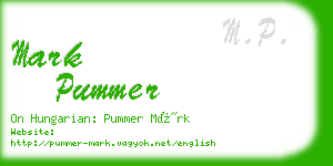 mark pummer business card